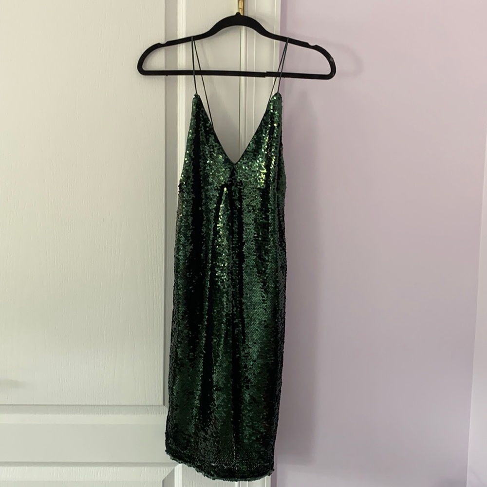 Lucy Paris Green Sequin Dress